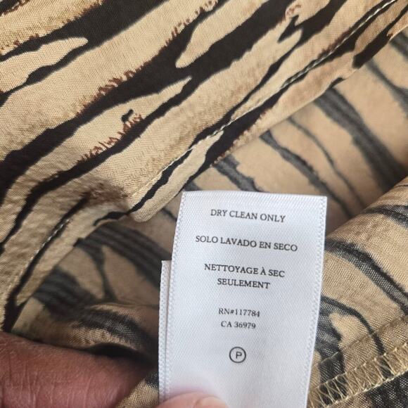 NWT Rails Womens Ora Mini Dress Large Ruffle Balloon Sleeve Satin Boho Peasant - Picture 10 of 12